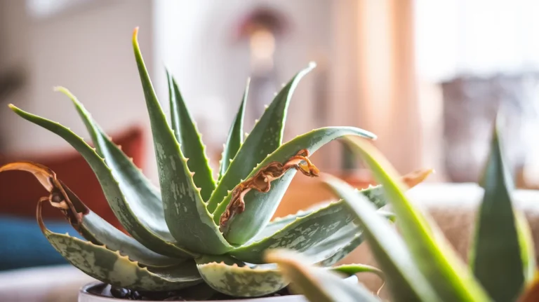 Aloes mięknie i żółknie? Pomijany błąd przy podlewaniu : detal, którego prawie nikt nie widzi