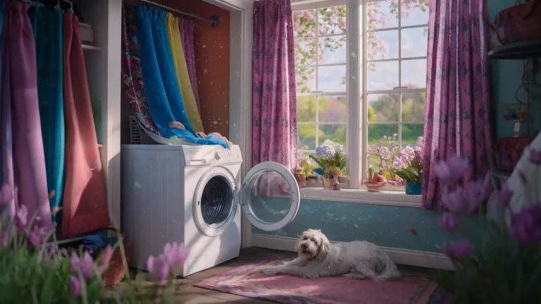 Pranie zasłon wiosną w pralce to wielki błąd : co niewielu zauważa, zanim pyłki zostaną w tkaninie