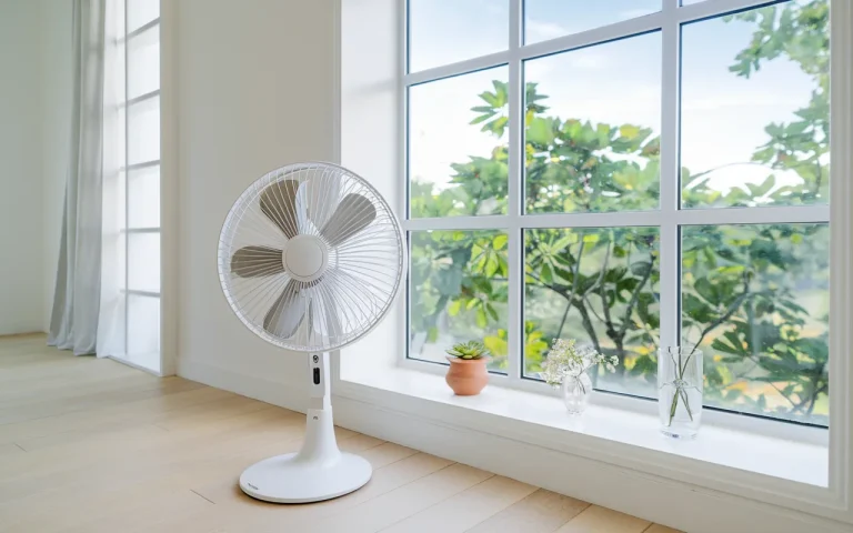 Wentylator ustaw przy oknie, by obniżyć temperaturę w pokoju nawet o 3°C w kilka minut
