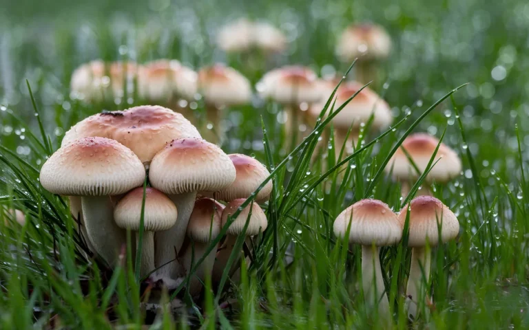 Grzyby na trawniku to sygnał ostrzegawczy, często wskazują na zbyt wilgotną lub zbitą glebę