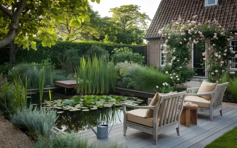 Naturalny staw w ogrodzie bez plagi komarów? Architekt krajobrazu wyjaśnia, co działa