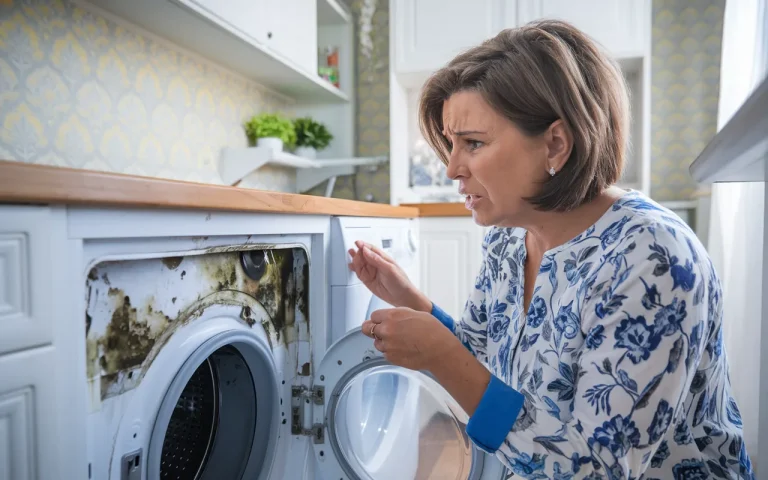 Po 6 latach wyjąłem do końca szufladę na detergent z pralki, widok na dnie odebrał mi apetyt