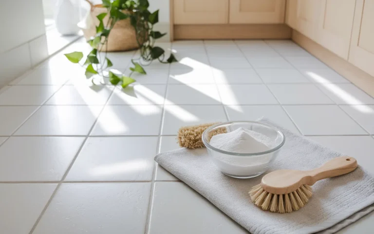 Czarne fugi w łazience? Pasta z sody oczyszczonej czyści je w 15 minut, lepiej niż wybielacz
