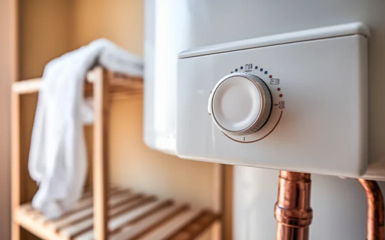Hydraulicy podnoszą temperaturę w bojlerze po wizycie, choć ustawienie 45°C wydaje się oszczędne