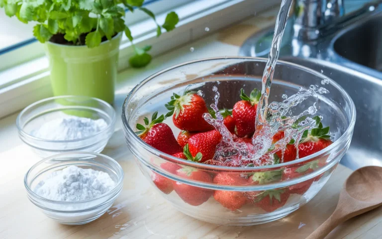 Myjesz owoce? Skrobia kukurydziana i soda oczyszczona pomogą usunąć brud i pozostałości